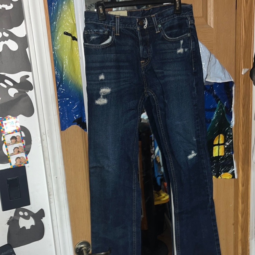 Hollister ripped skinny jeans size 30x34